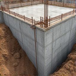 Image montrant la structure de fondation d'un bâtiment.